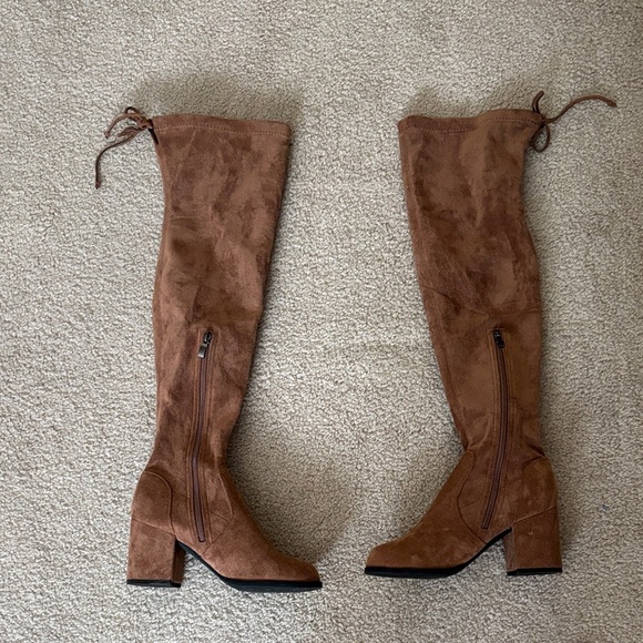 Dream Pairs Brown Over-the-Knee Boots Women’s size 6 - Picture 1 of 6